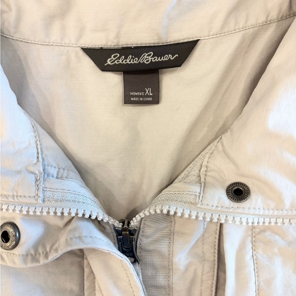 Eddie Bauer Women's Gray Zip-Up Utility Vest Fisherman Core XL - Picture 3 of 12